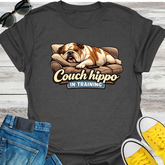 Couch Hippo in Training T-Shirt