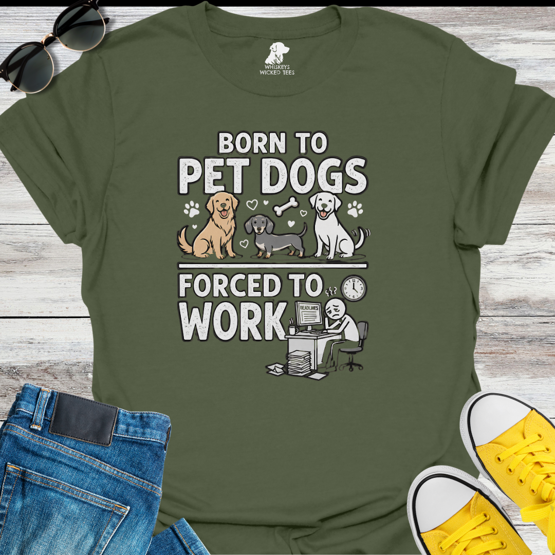 Born To Pet Dogs T-shirt