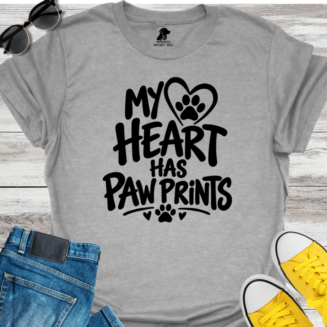 My Heart Has Paw Prints T-shirt