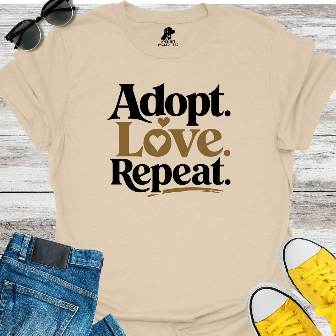 Adopt Love Repeat T-shirt