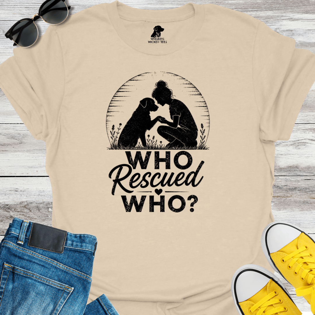 Who Rescued Who -Girl T-shirt