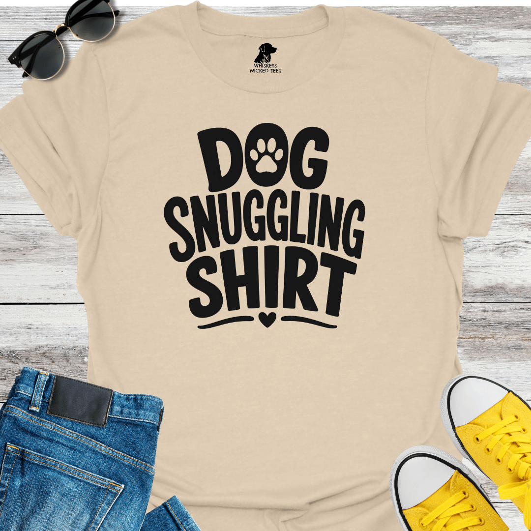 Dog Snuggling Shirt T-Shirt