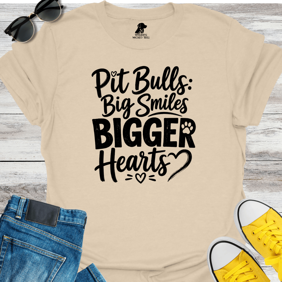 Pit Bulls: Big Smiles Bigger Hearts T-shirt
