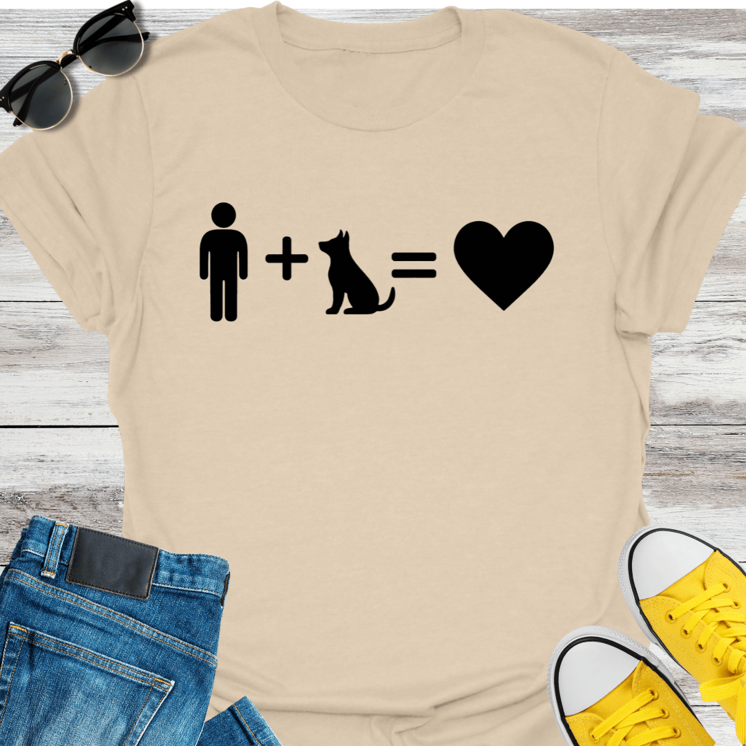Me +Dog = Love T-Shirt