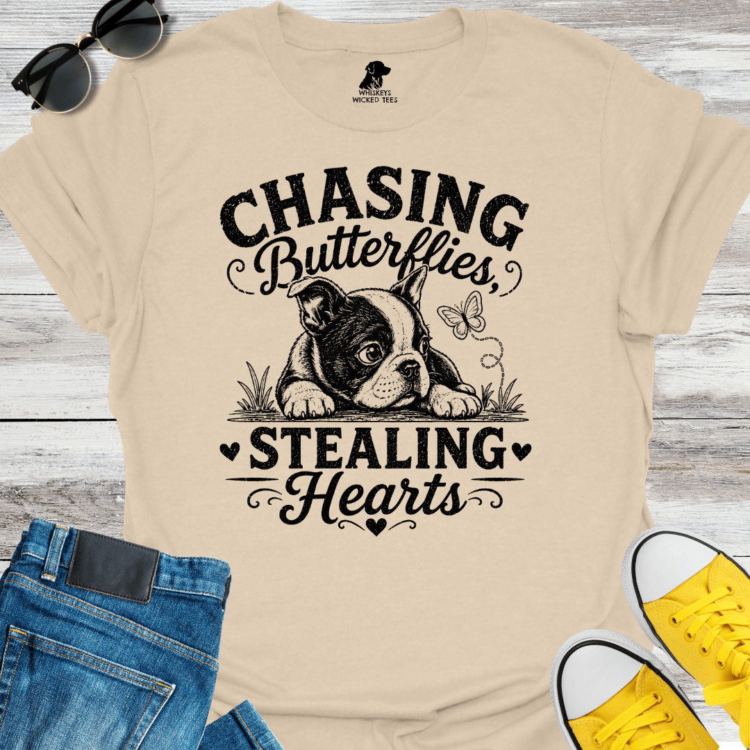 Chasing Butterflies Stealing Hearts T-shirt