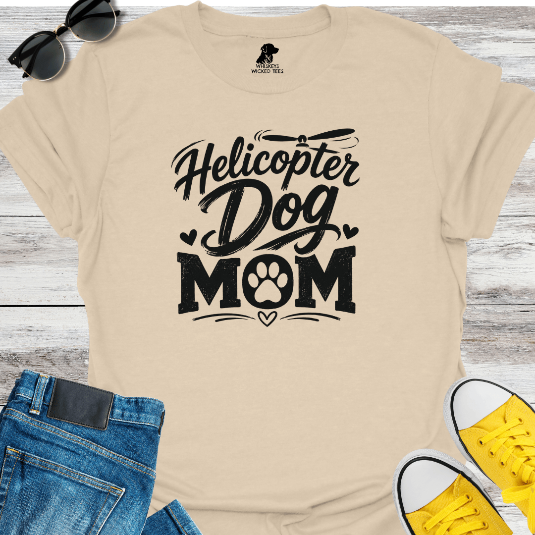 Helicopter Dog Mom T-shirt
