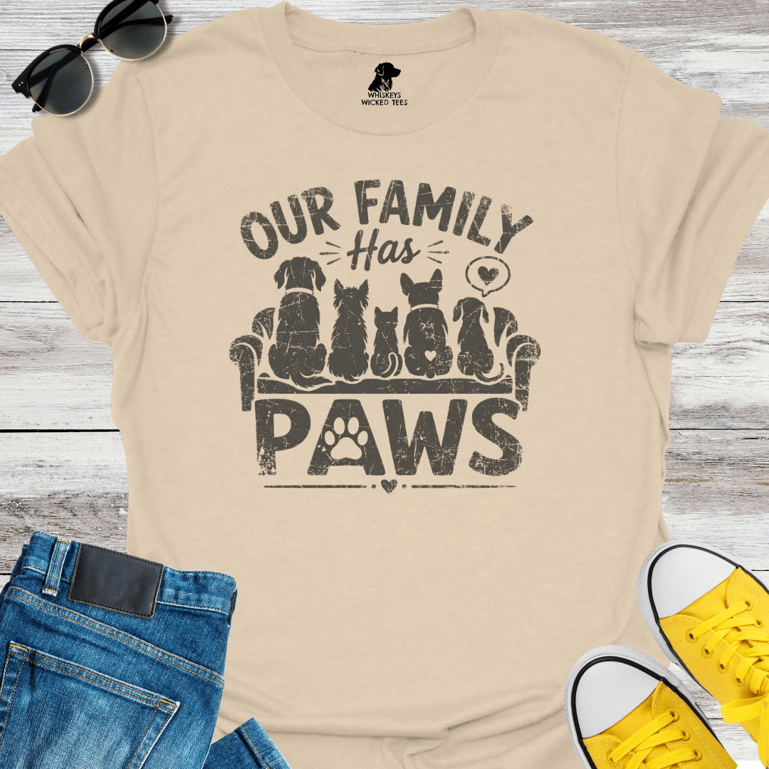Our Family Has Paws T-shirt