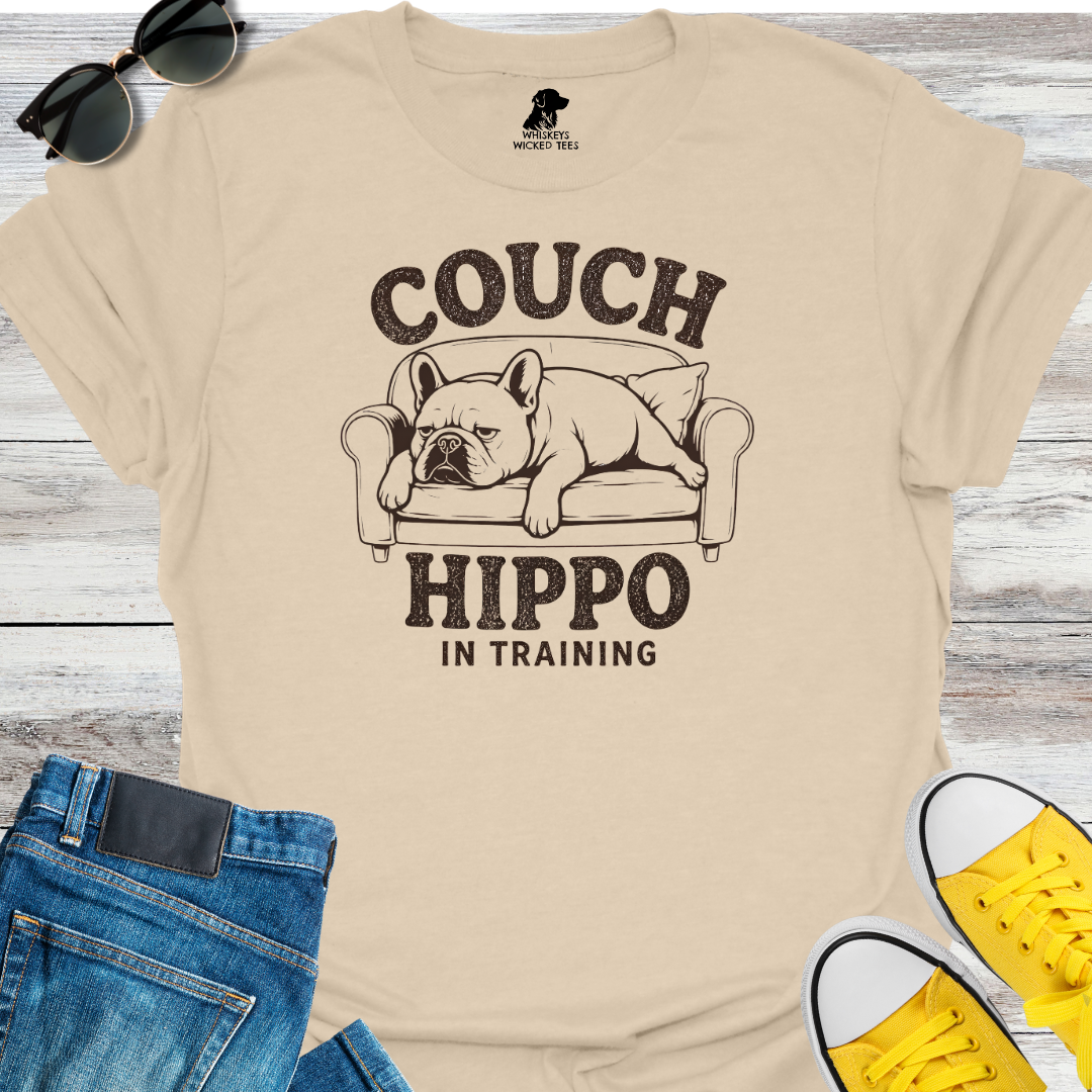 Couch Hippo In Training T-shirt