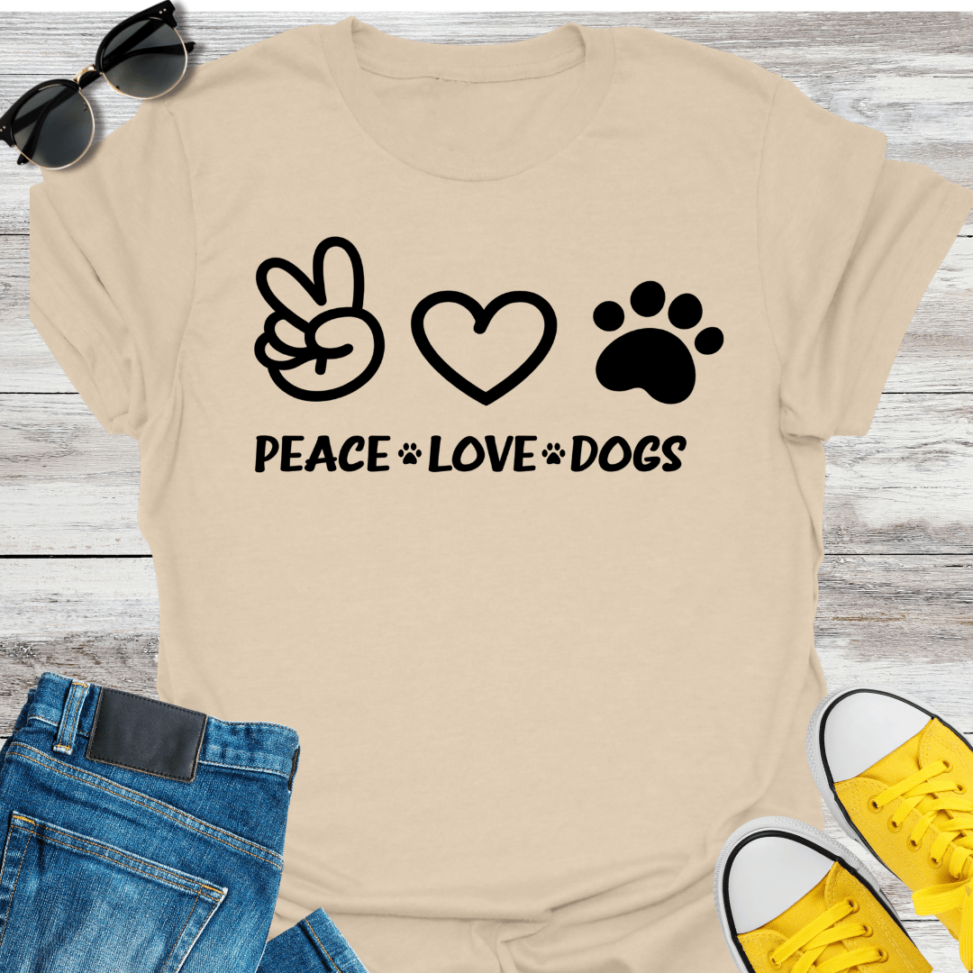 Peace Love Dogs T-Shirt
