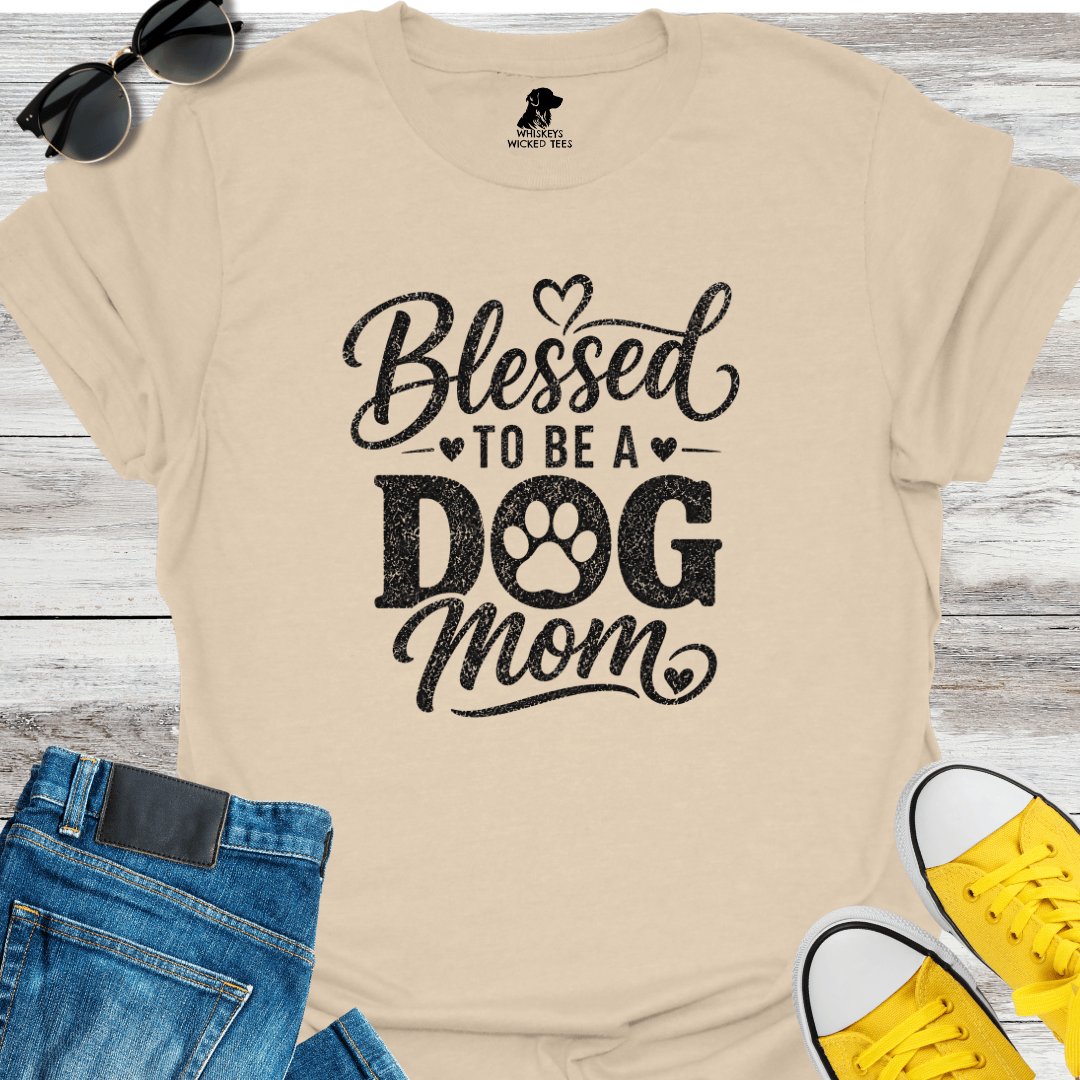 Blessed To Be A Dog Mom T-shirt