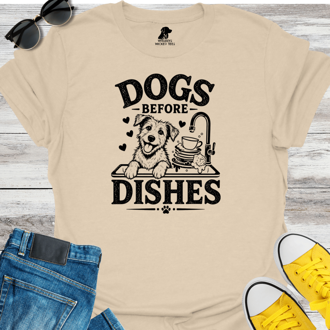 Dogs Before Dishes T-shirt