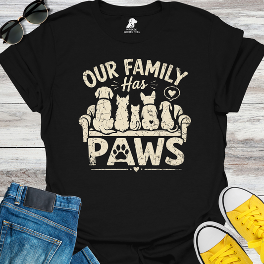 Our Family Has Paws  T-shirt