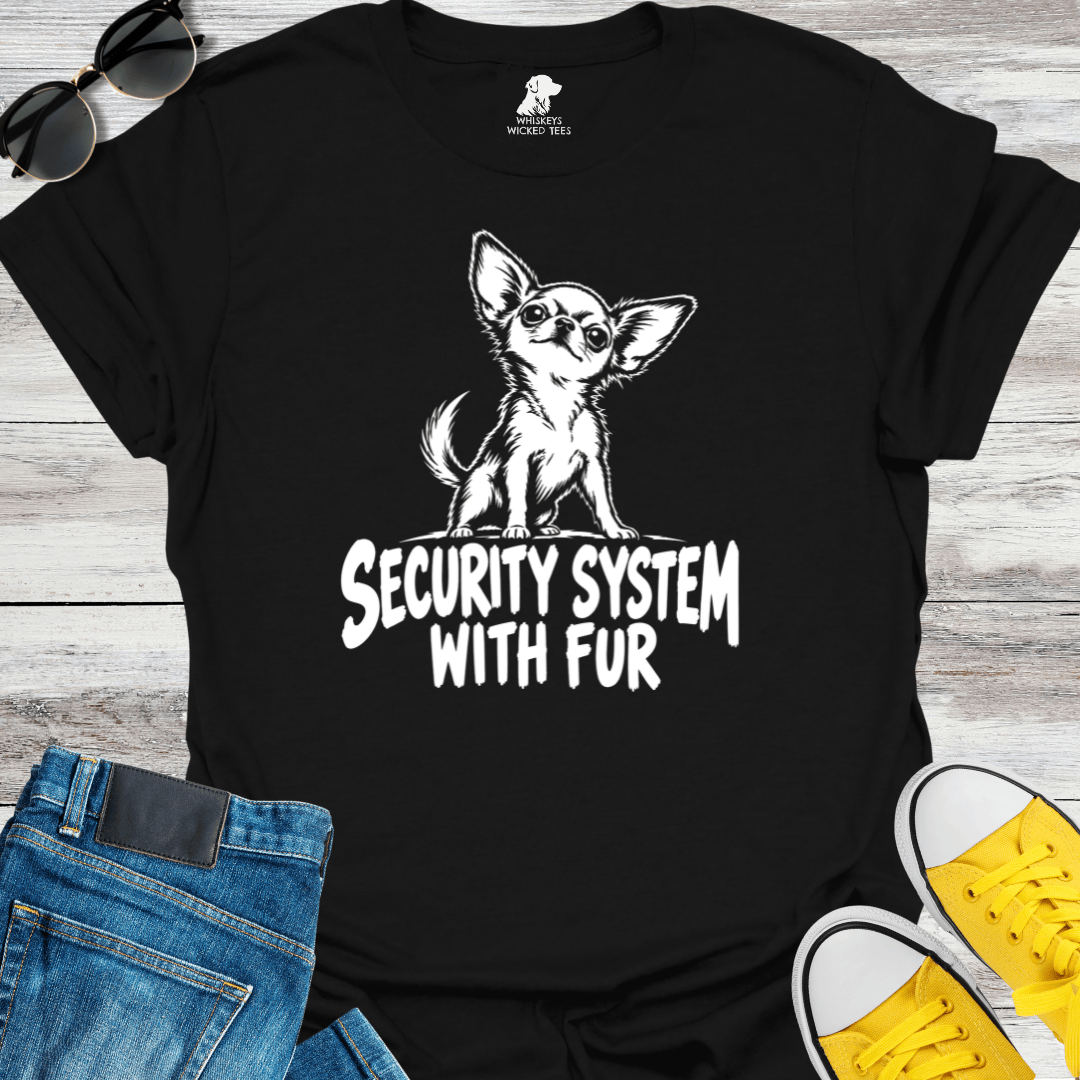 Security System With Fur  T-Shirt