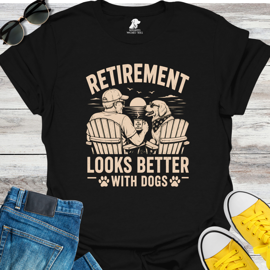 Retirement Looks Better with a Dog T-shirt