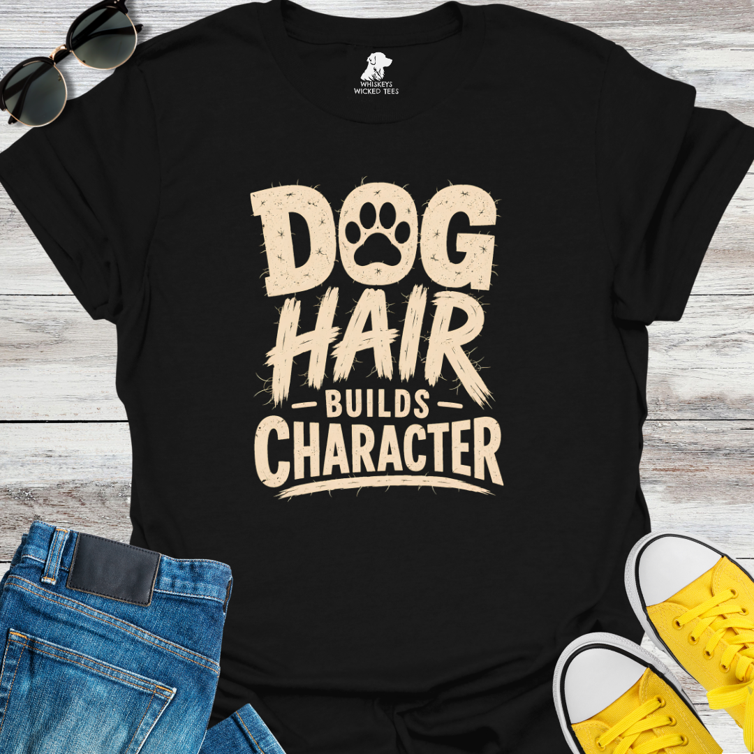 Dog Hair Builds Character  T-shirt