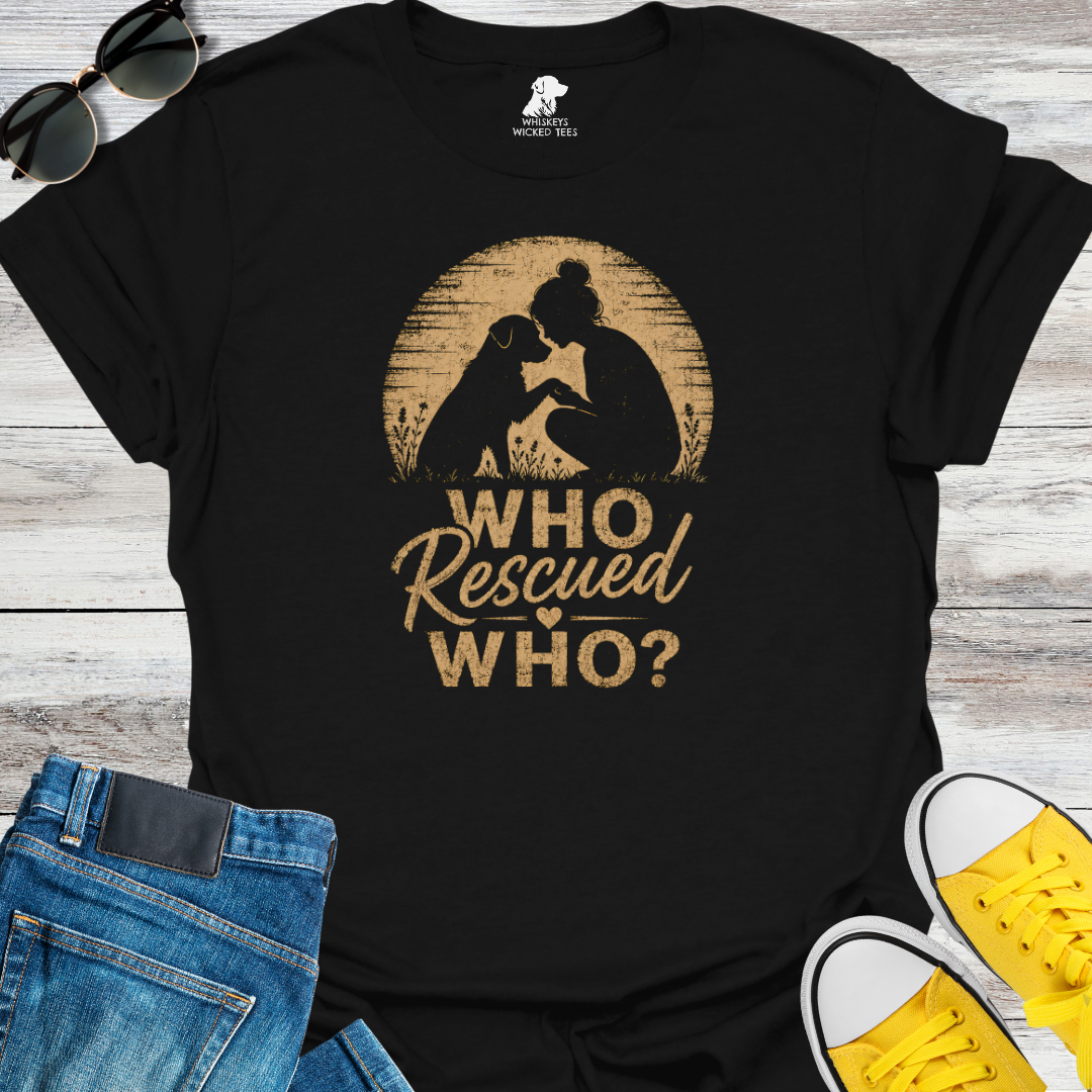 Who Rescued Who -Girl T-shirt