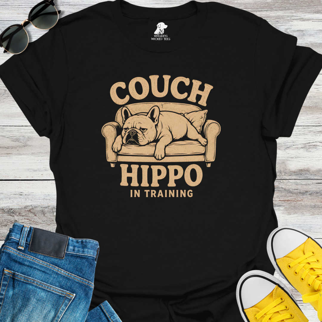 Couch Hippo In Training   T-shirt