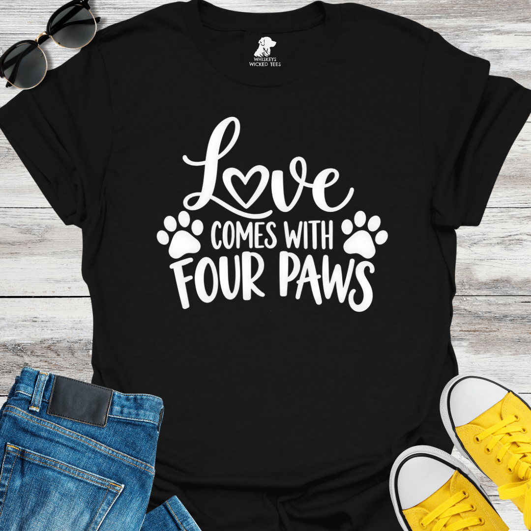Love Comes With Four Paws  T-shirt