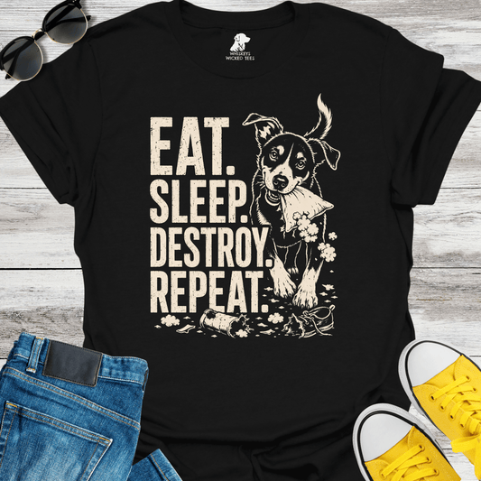 Eat. Sleep. Destroy. Repear.  T-shirt