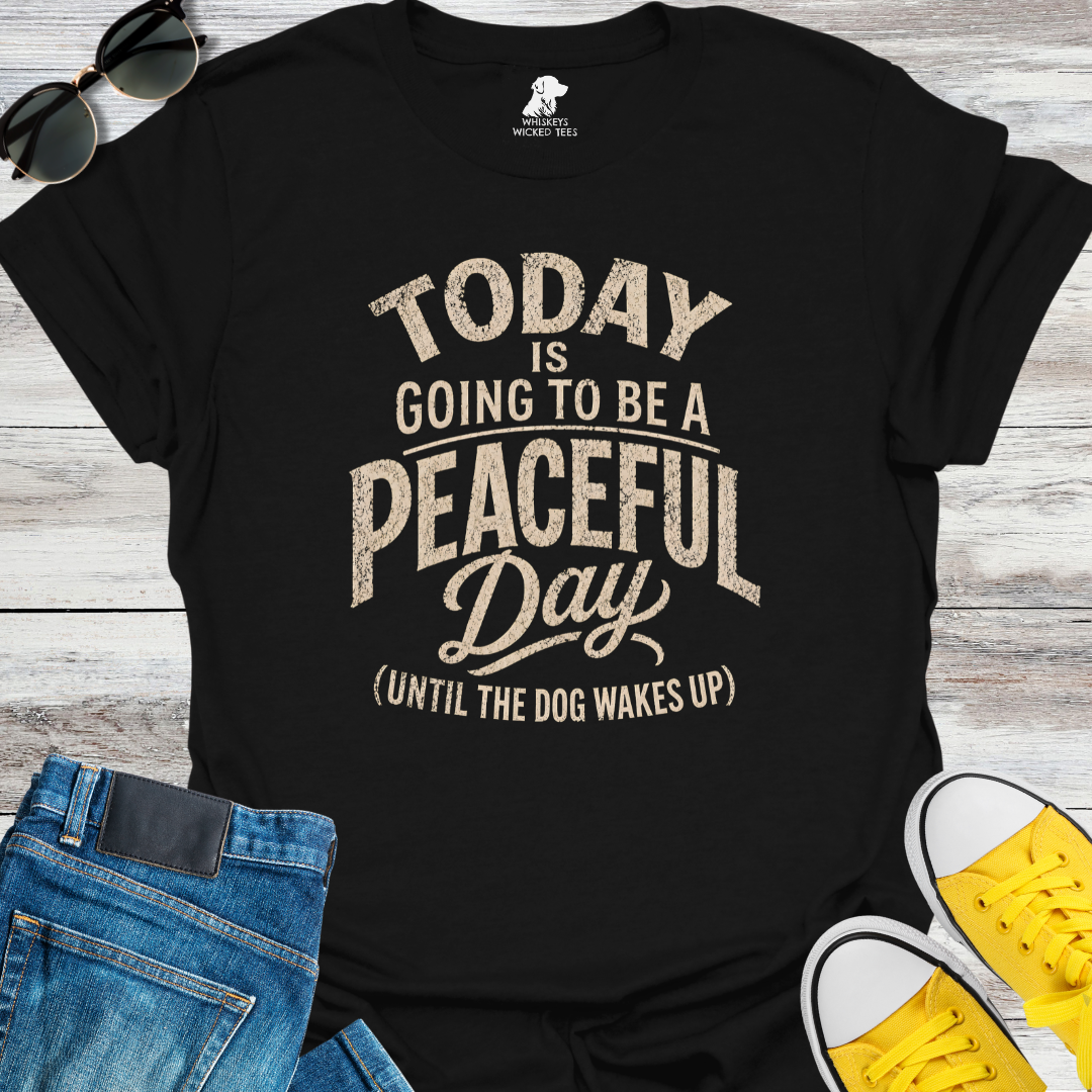 Today I Going To Be A Peaceful Day...  T-shirt