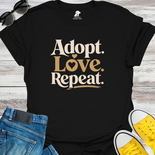Adopt  Love  Repeat  T-shirt