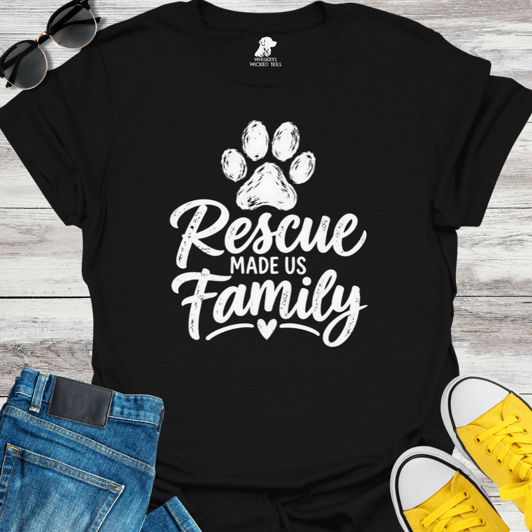 Rescue Made Us Family T-shirt