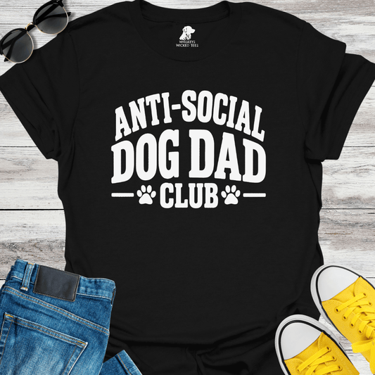 Anti-Social Dog Dad Club T-shirt