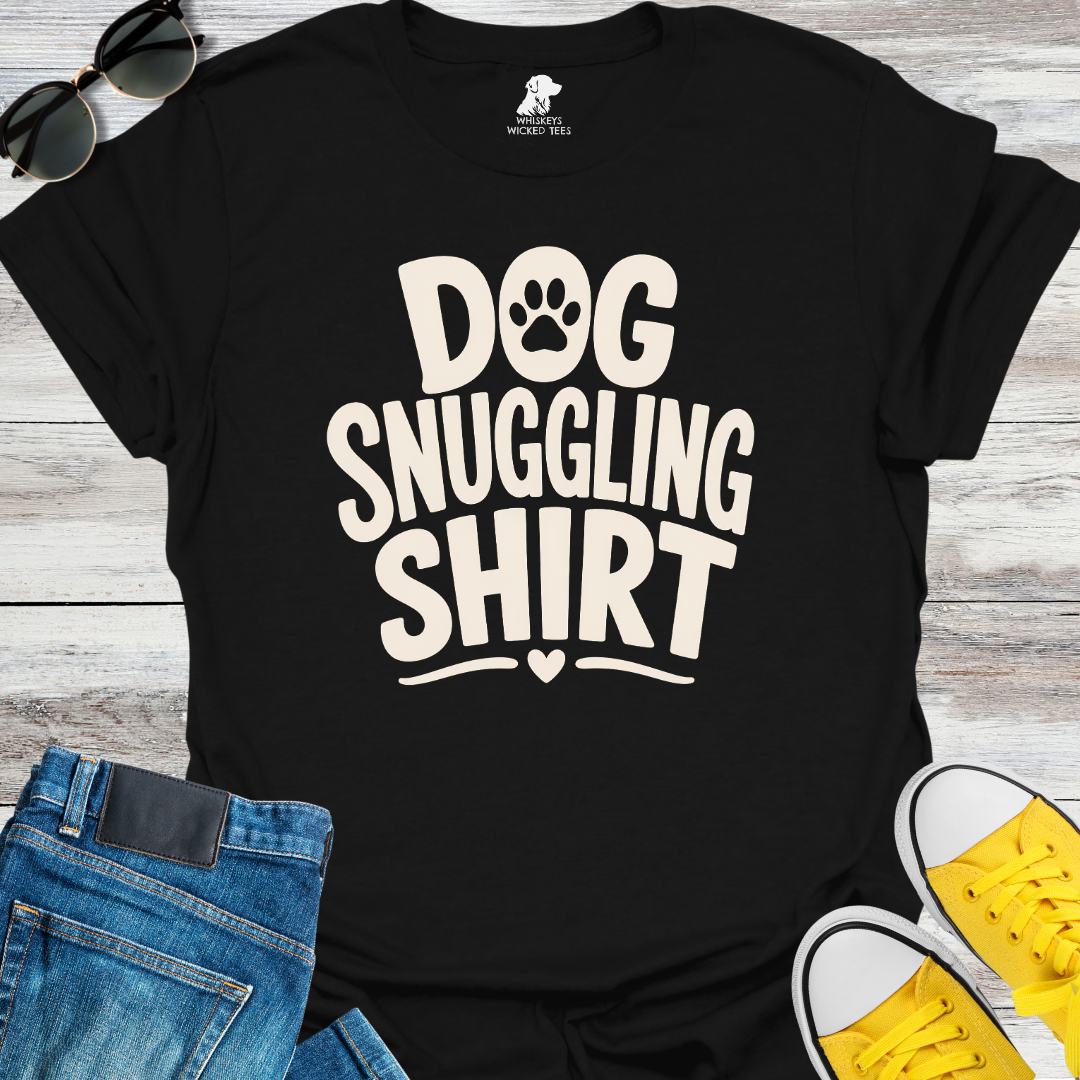 Dog Snuggling Shirt T-Shirt