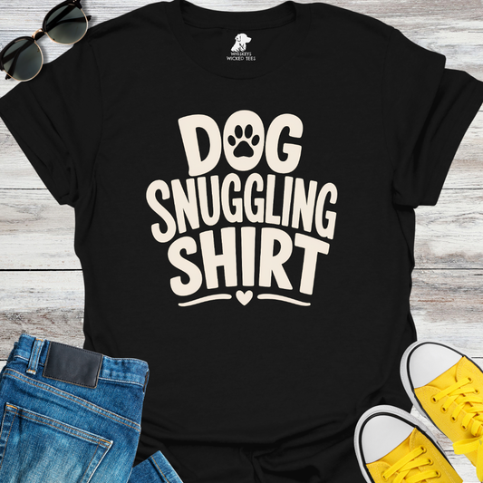Dog Snuggling Shirt T-Shirt