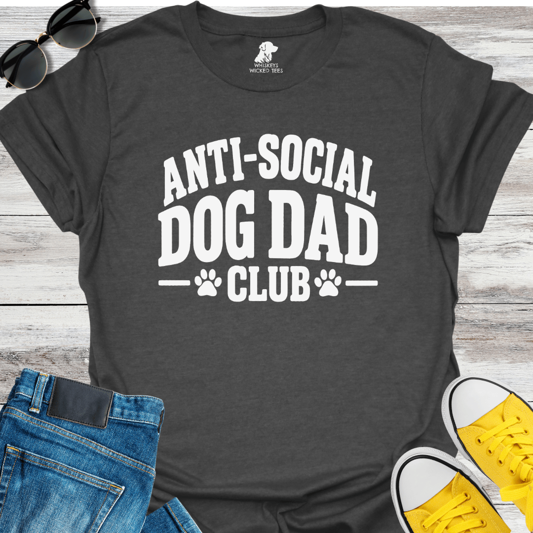 Anti-Social Dog Dad Club T-shirt