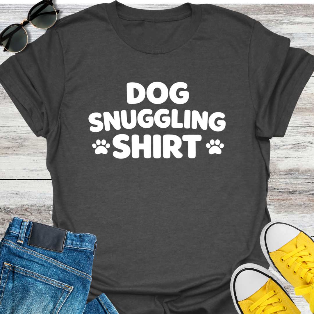 Dog Snuggling Shirt T-Shirt