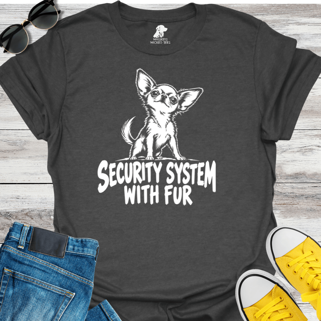 Security System With Fur  T-Shirt