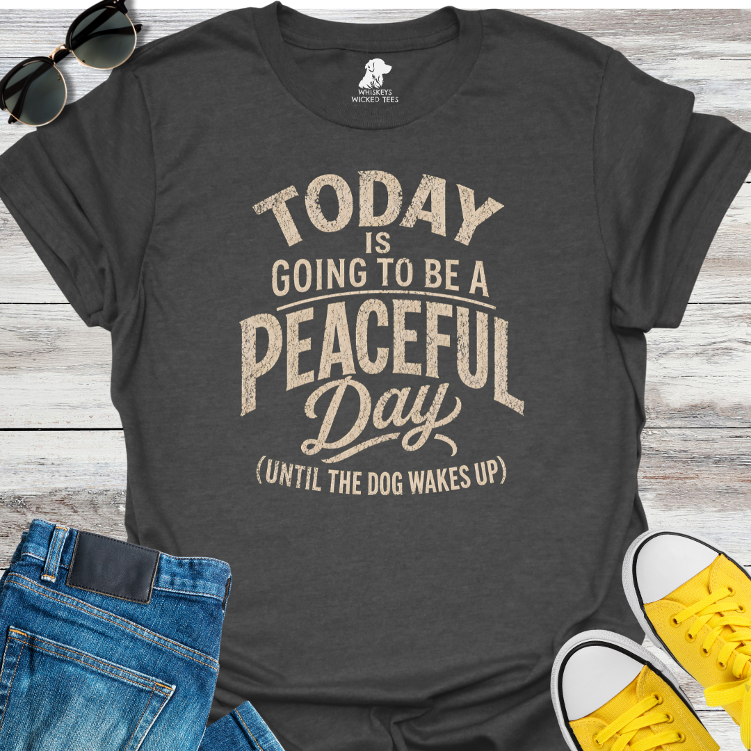Today I Going To Be A Peaceful Day...  T-shirt