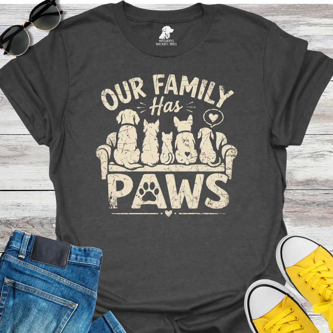 Our Family Has Paws  T-shirt