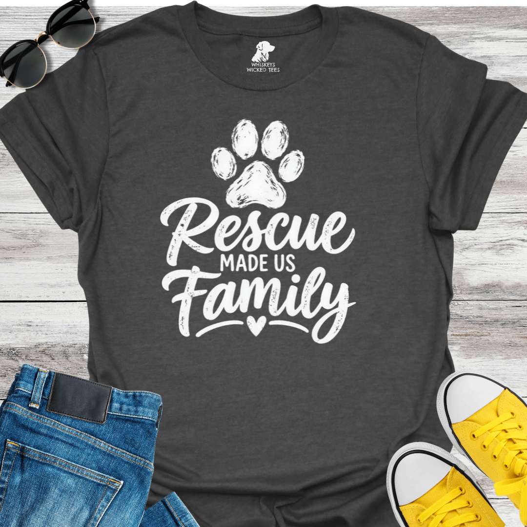 Rescue Made Us Family T-shirt