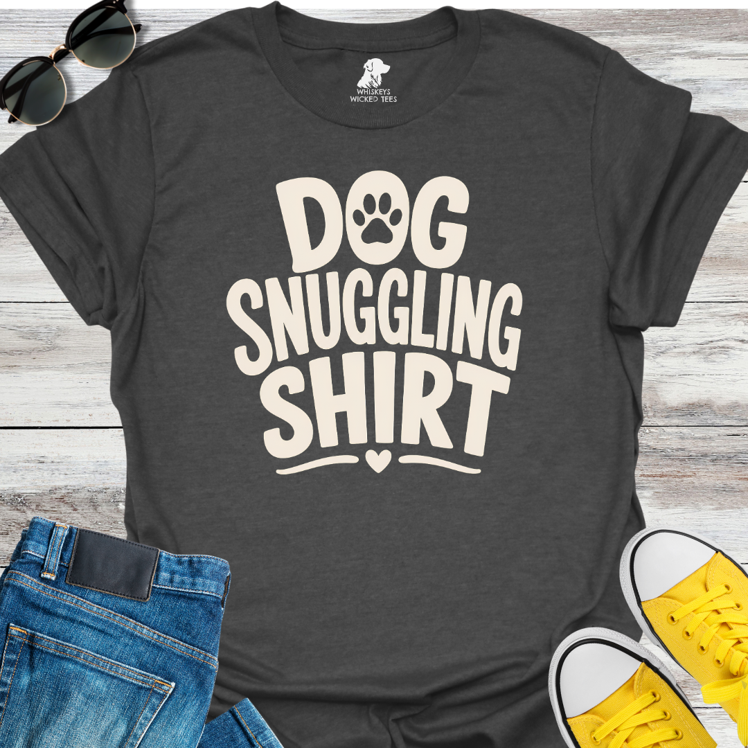 Dog Snuggling Shirt T-Shirt