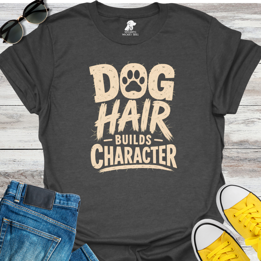 Dog Hair Builds Character  T-shirt