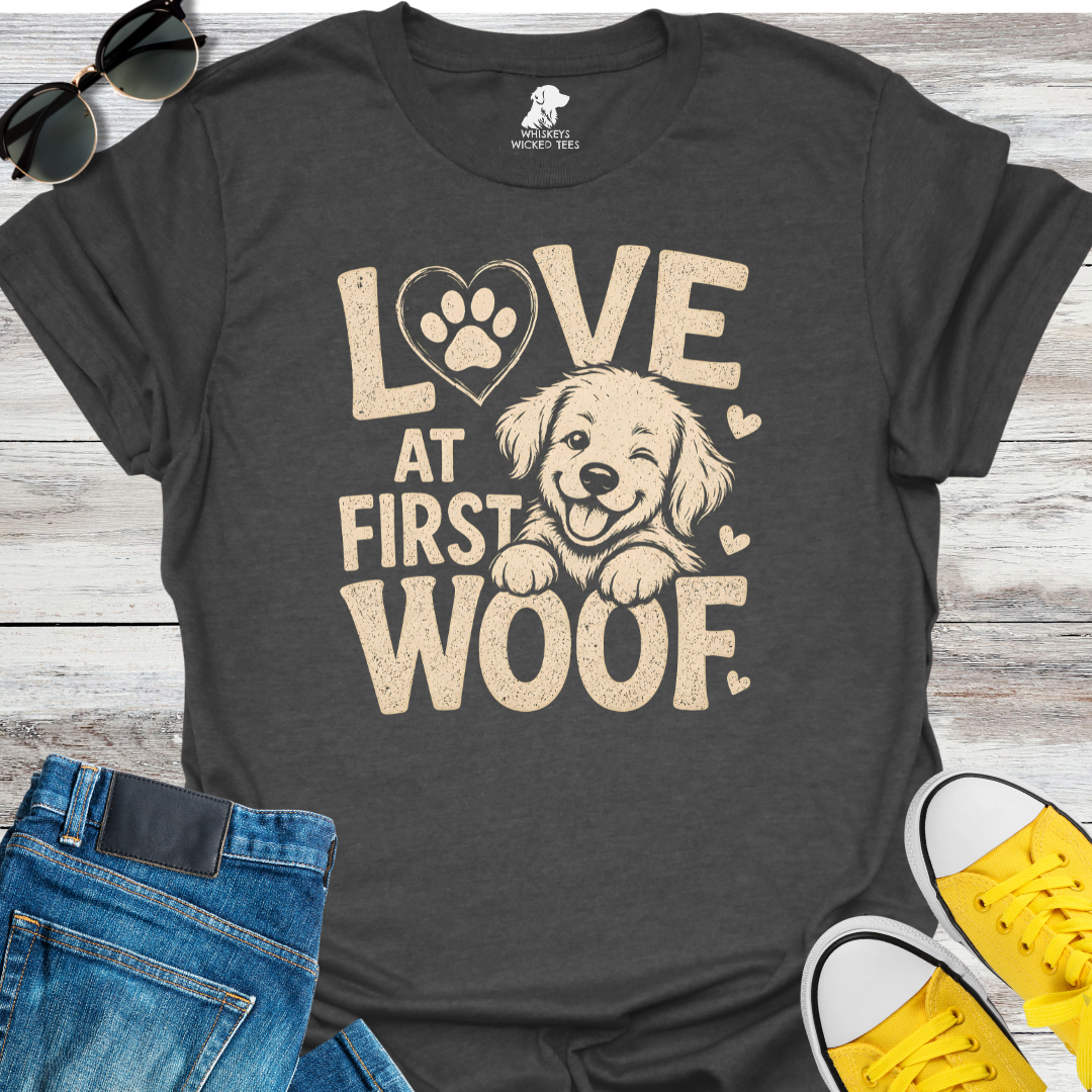 Love At First Woof  T-shirt