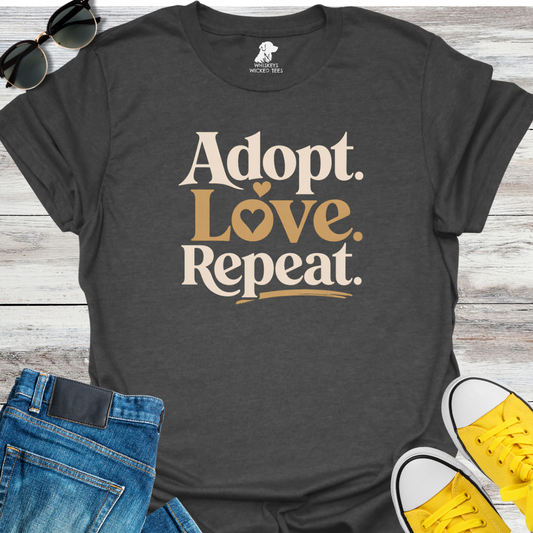 Adopt  Love  Repeat  T-shirt