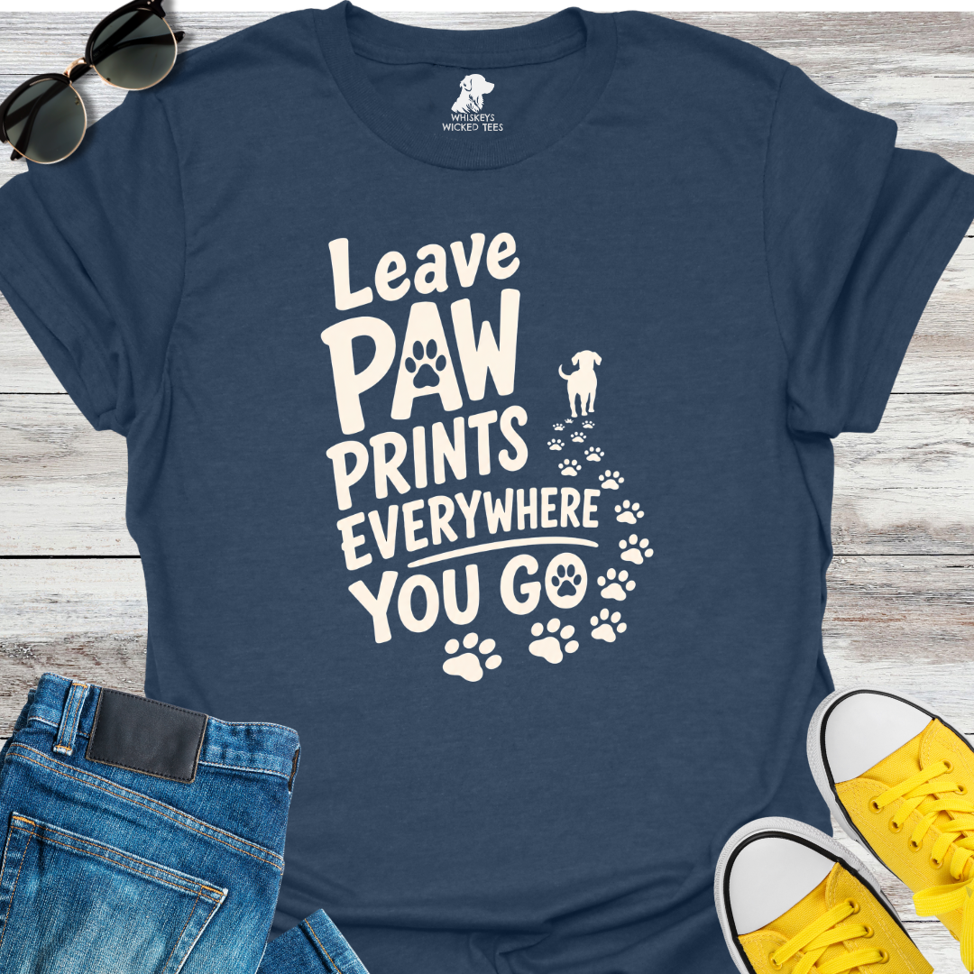 Leave Paw Prints...  T-shirt