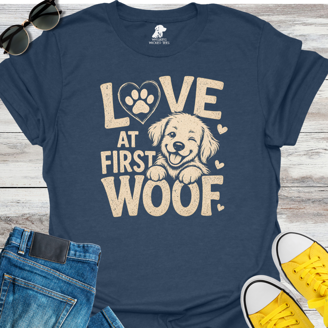 Love At First Woof  T-shirt
