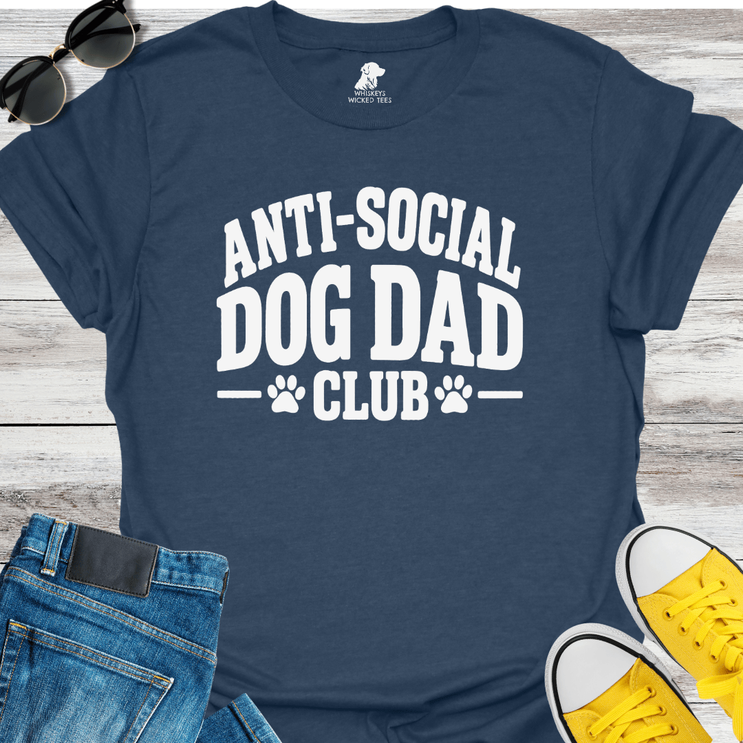 Anti-Social Dog Dad Club T-shirt