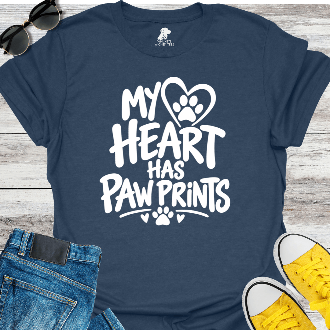 My Heart Has Paw Prints T-shirt