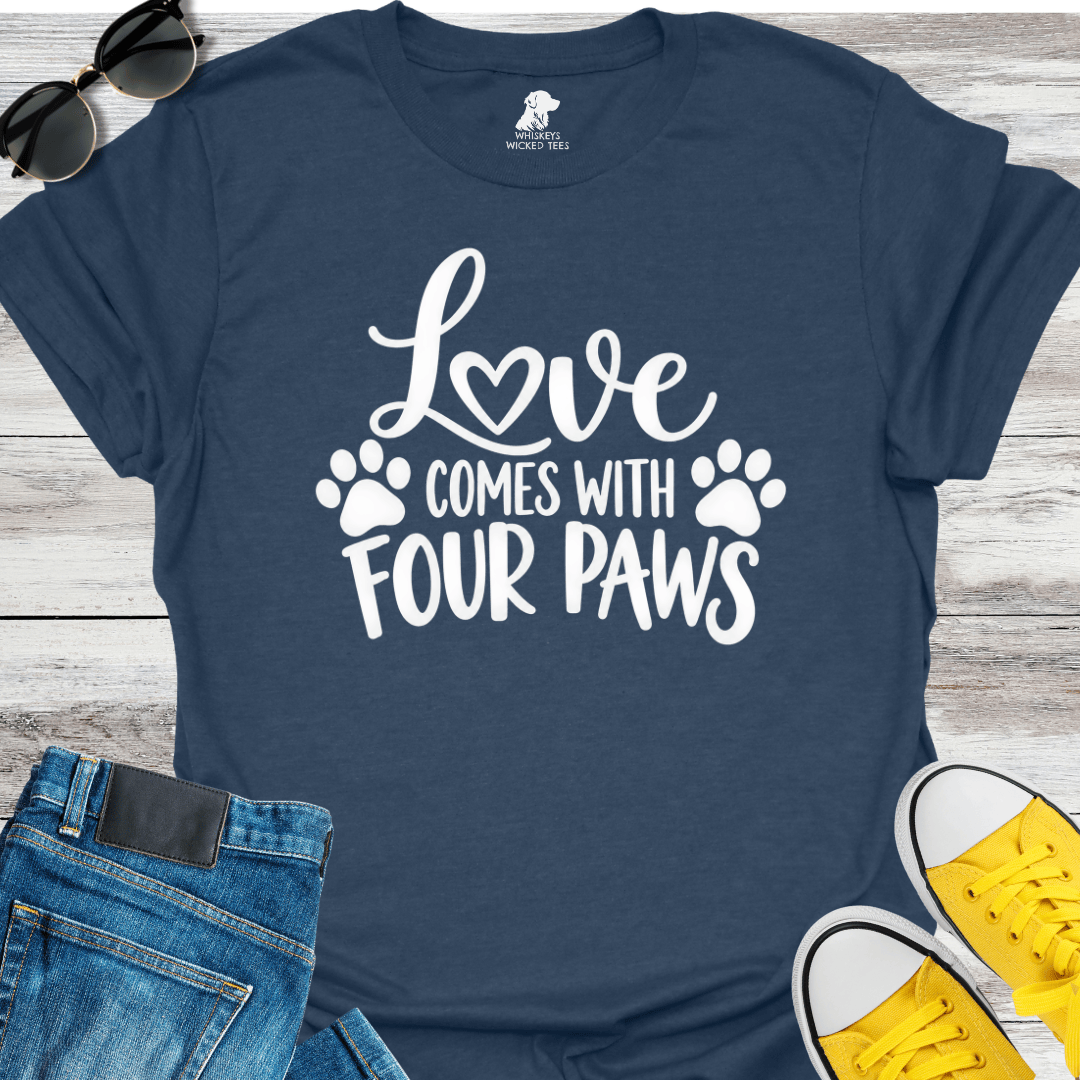 Love Comes With Four Paws  T-shirt