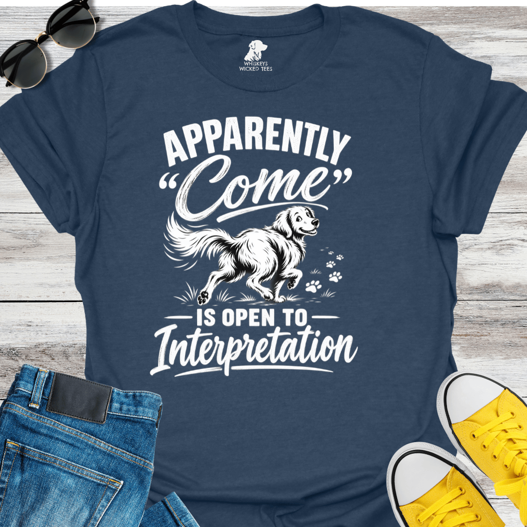 Apparently "Come" Is Open To Interpretation  T-shirt
