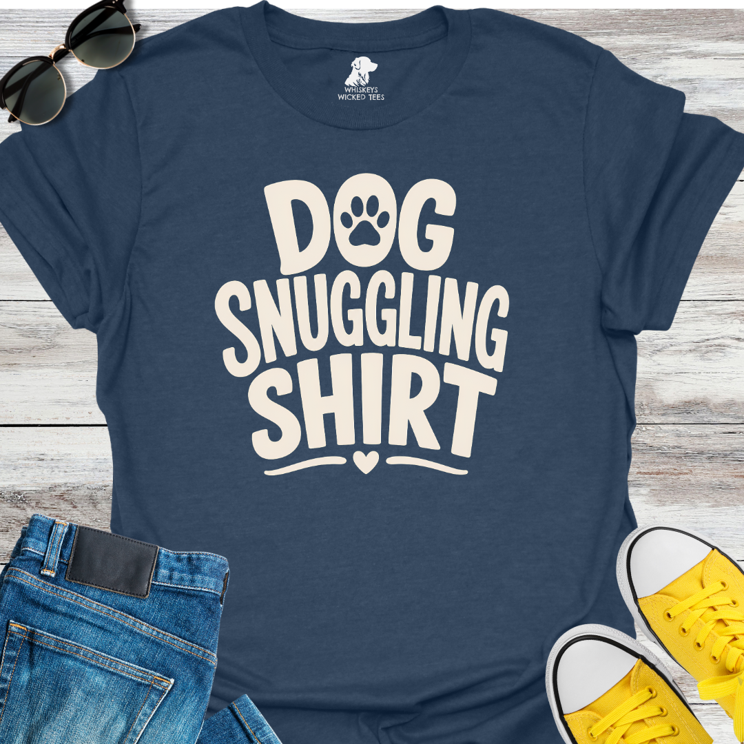 Dog Snuggling Shirt T-Shirt