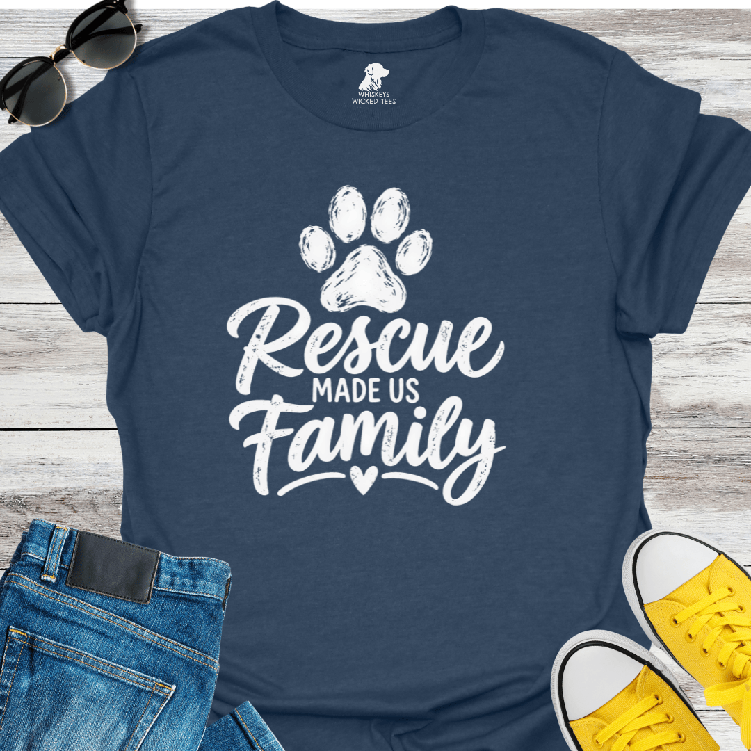 Rescue Made Us Family T-shirt