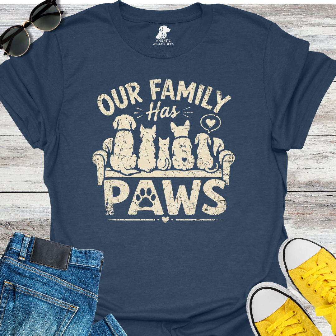 Our Family Has Paws  T-shirt