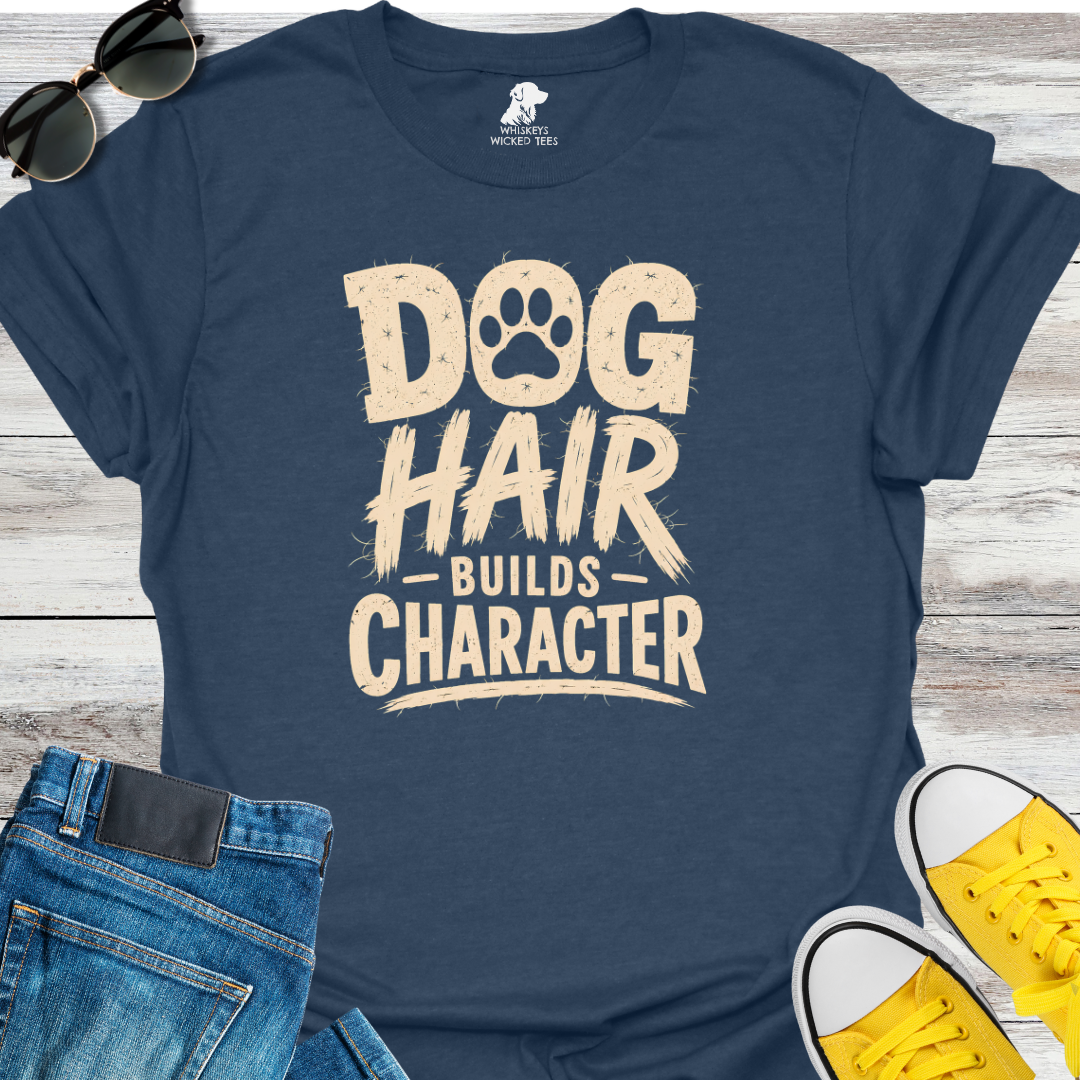 Dog Hair Builds Character  T-shirt