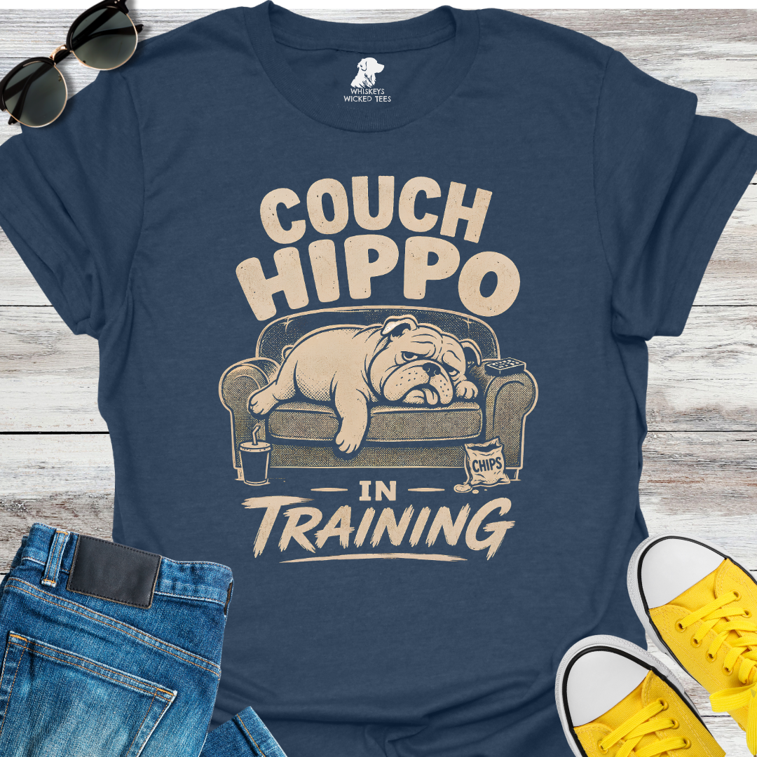 Couch Hippo In Training   T-shirt